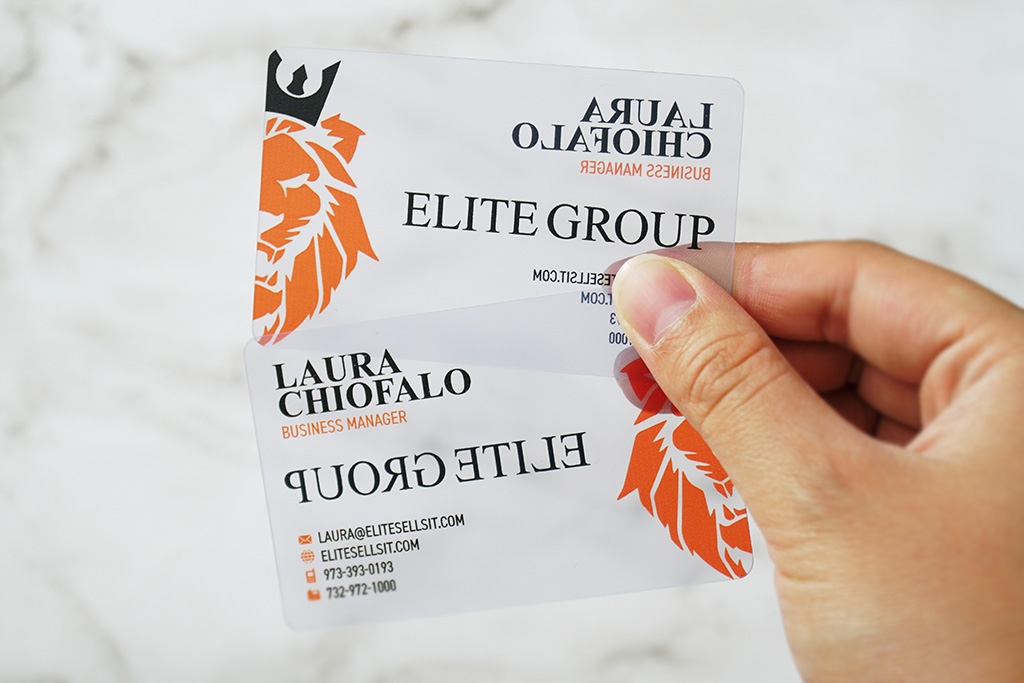 Quick Clear Plastic Business Cards 16