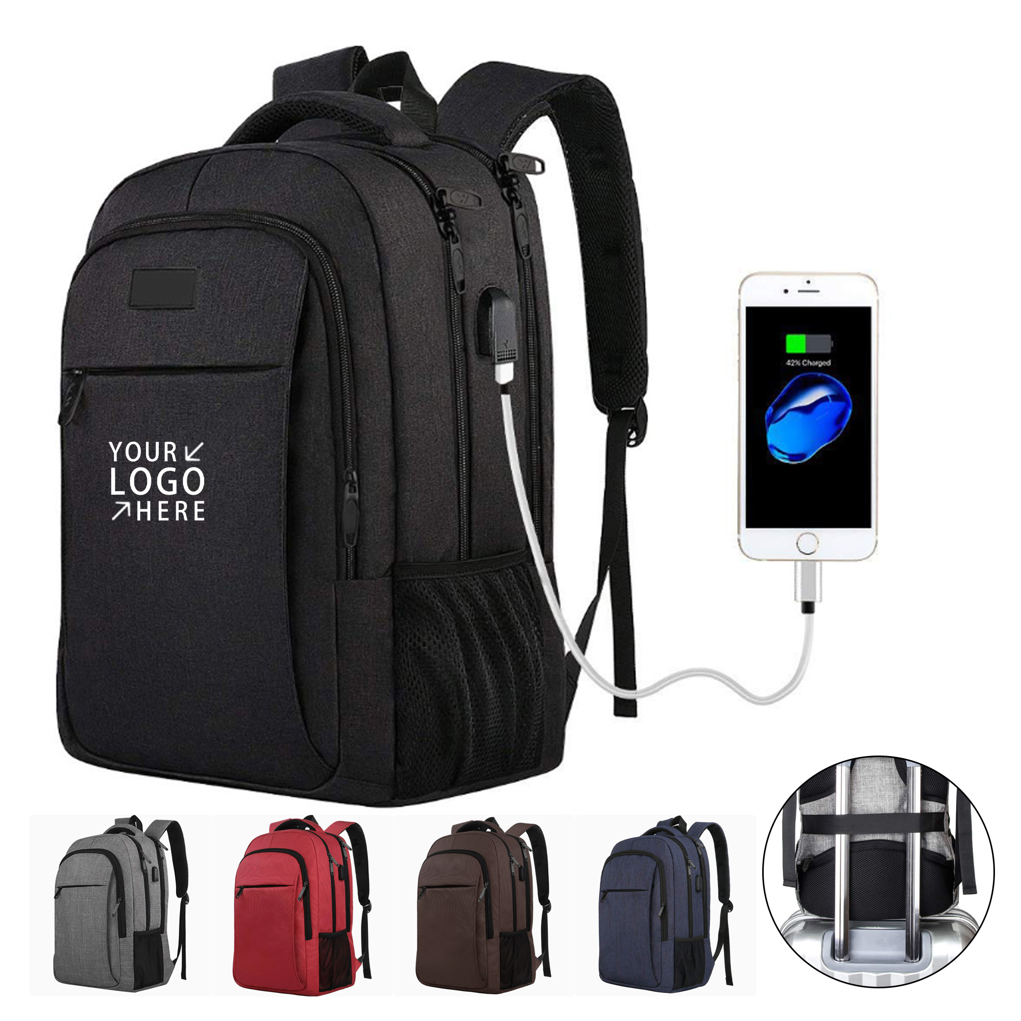 Rechargeable Laptop Backpack 2