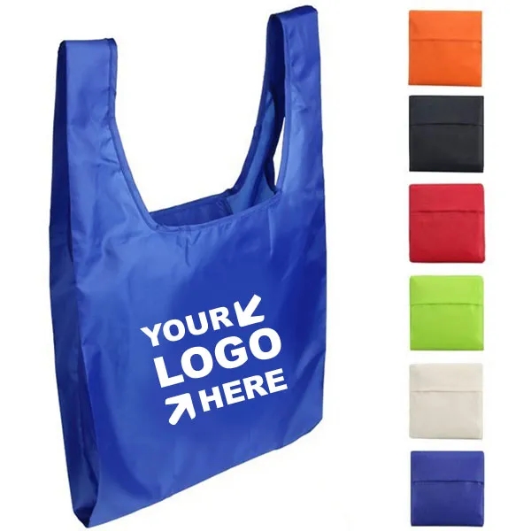 RPET Polyester Foldable Shopping Bag In Pouch 4