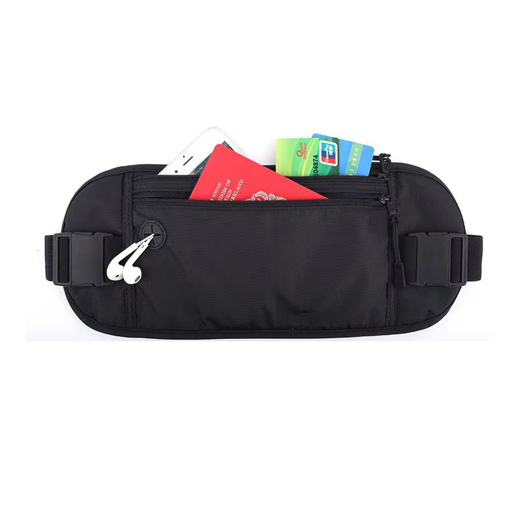 Passport Holder Secure Hidden Travel Belt Bag 2