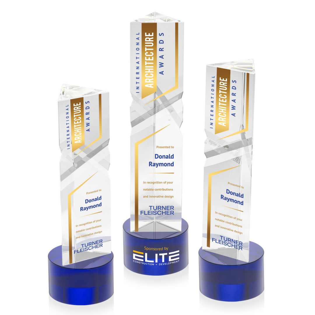 Oakham VividPrint™ Award on Marvel Base - Blue 17