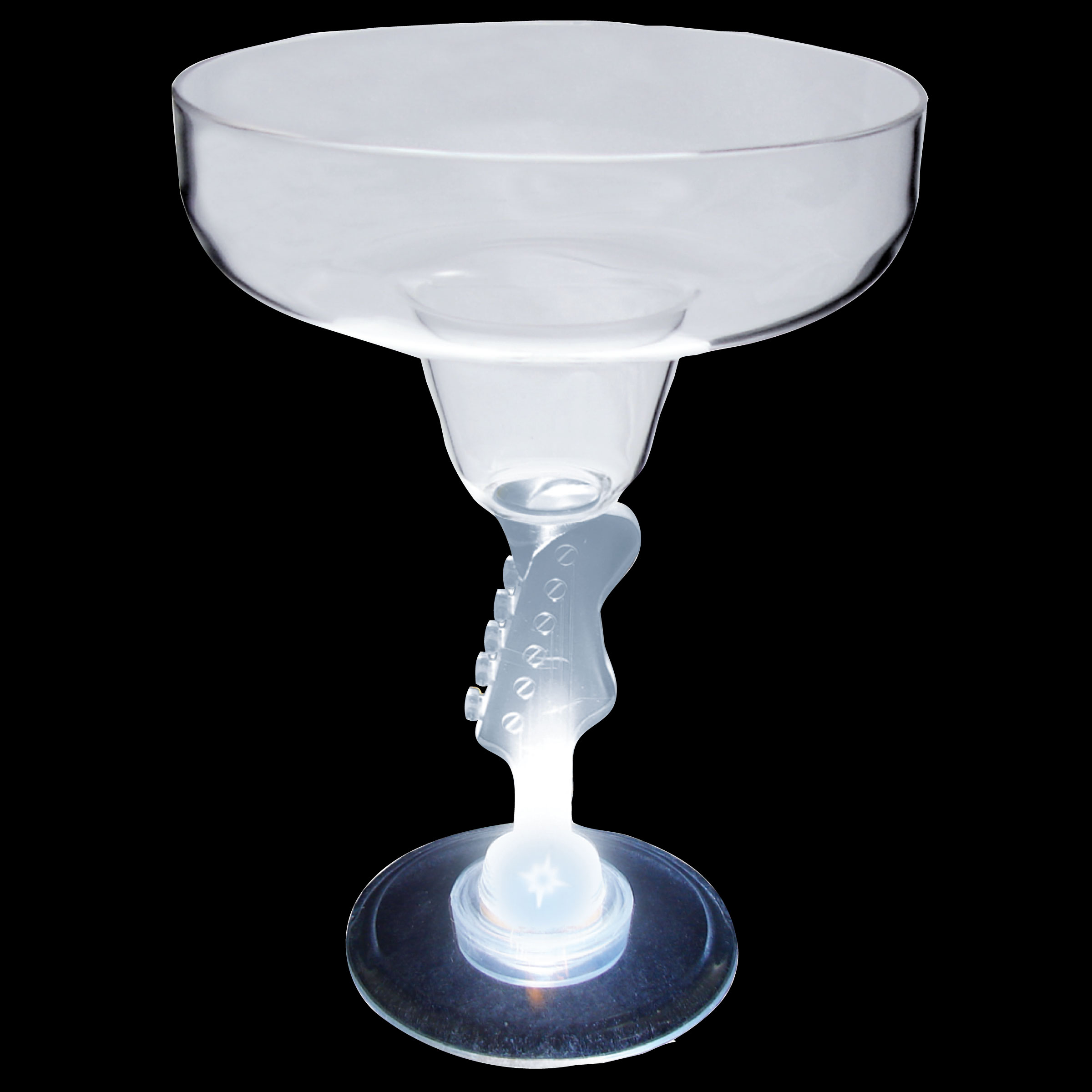 12oz Light Up Novelty Stem Plastic Margarita Glass 1