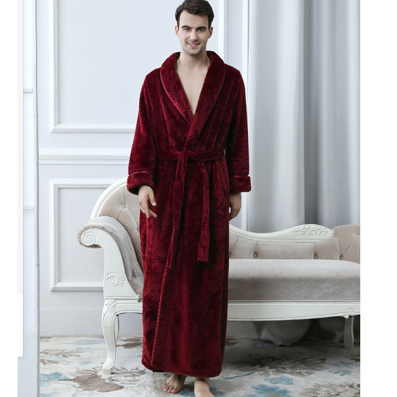 High Quality Breathable Women Men Fannel Warm Plush Robes 12
