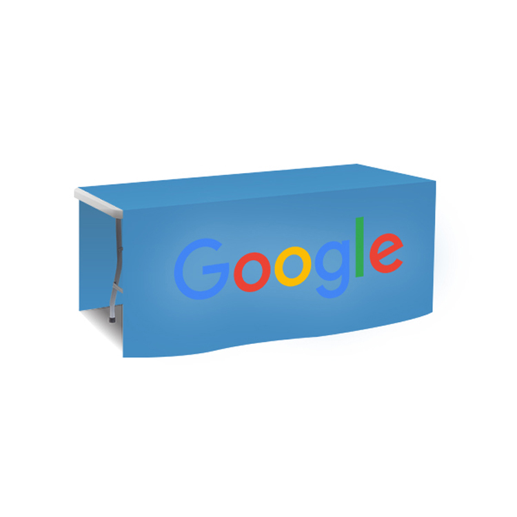 72 in. x 88 in. PolyKnit™ Table Drop (Full Color Logo) 30