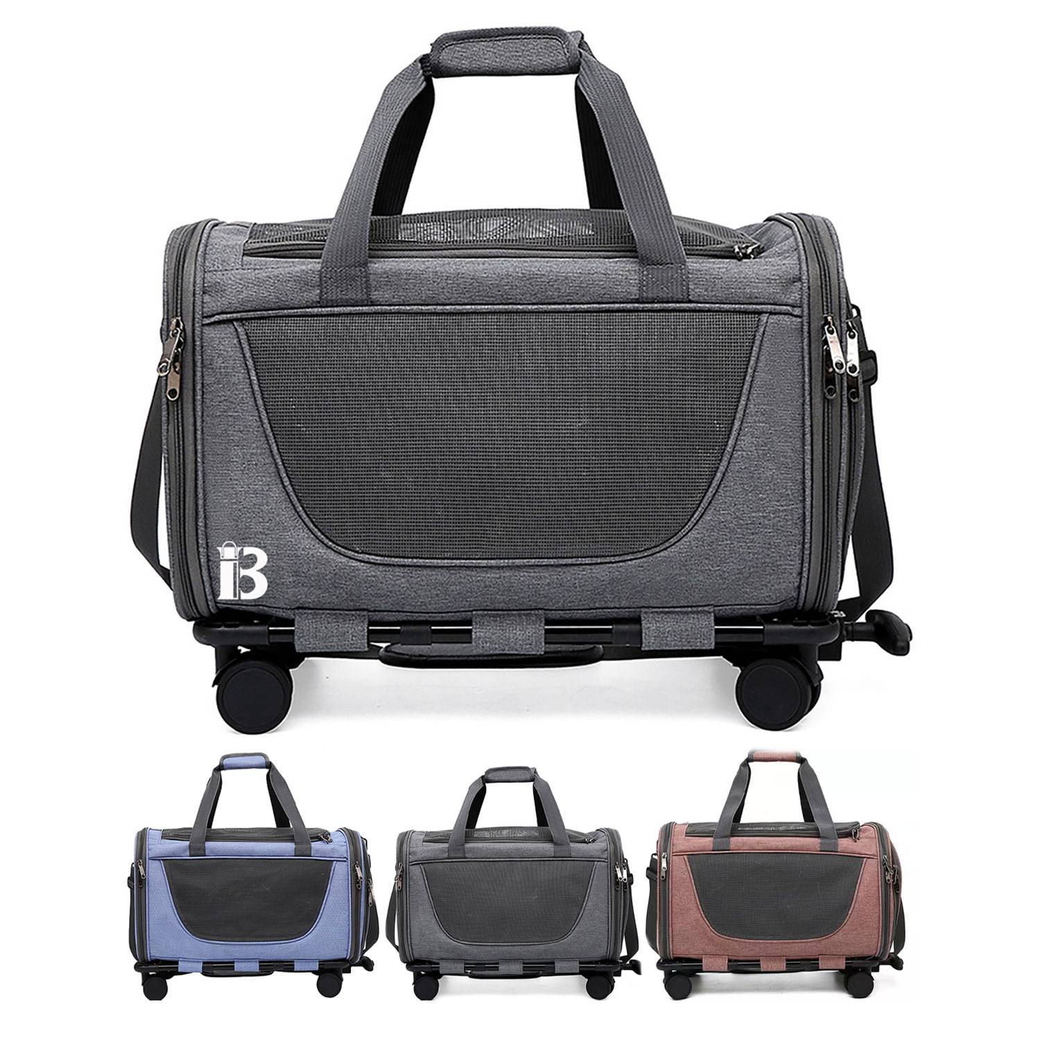 Oxford Pet Trolley Case Mesh Bag 11