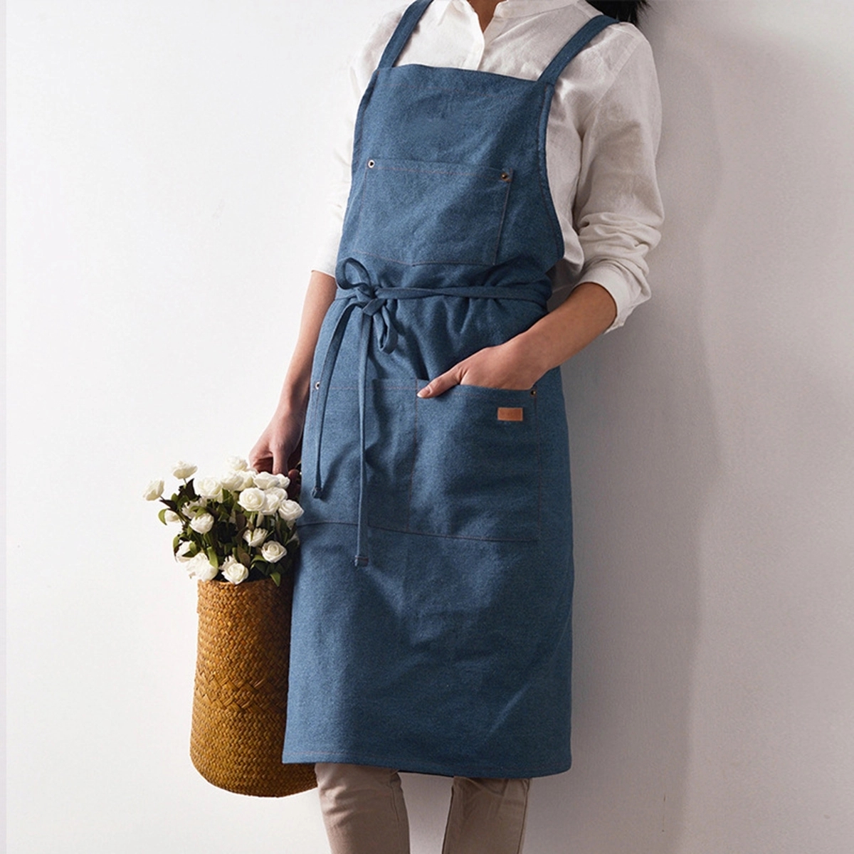 Cotton Denim Apron For Adults 2