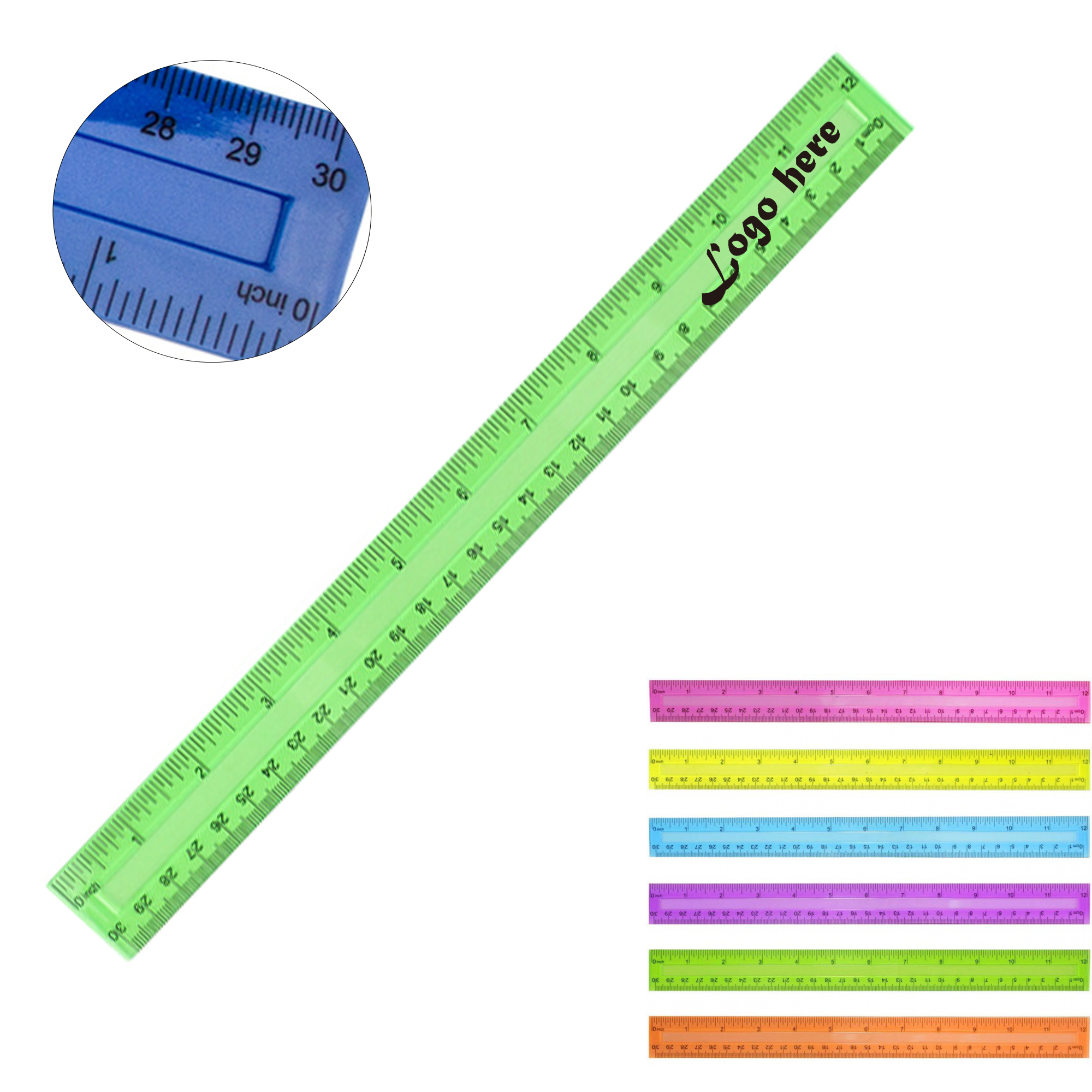 Transparent Plastic Ruler Se 2