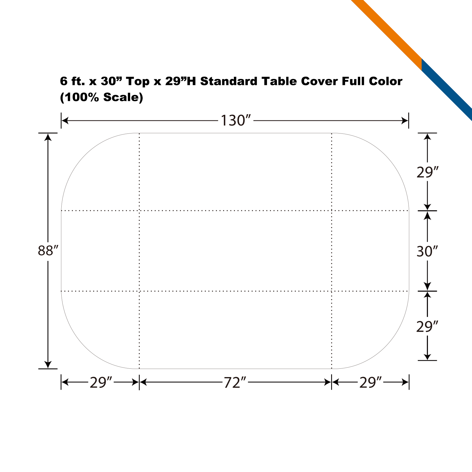 6' Rology Blank Standard Table Throw 4
