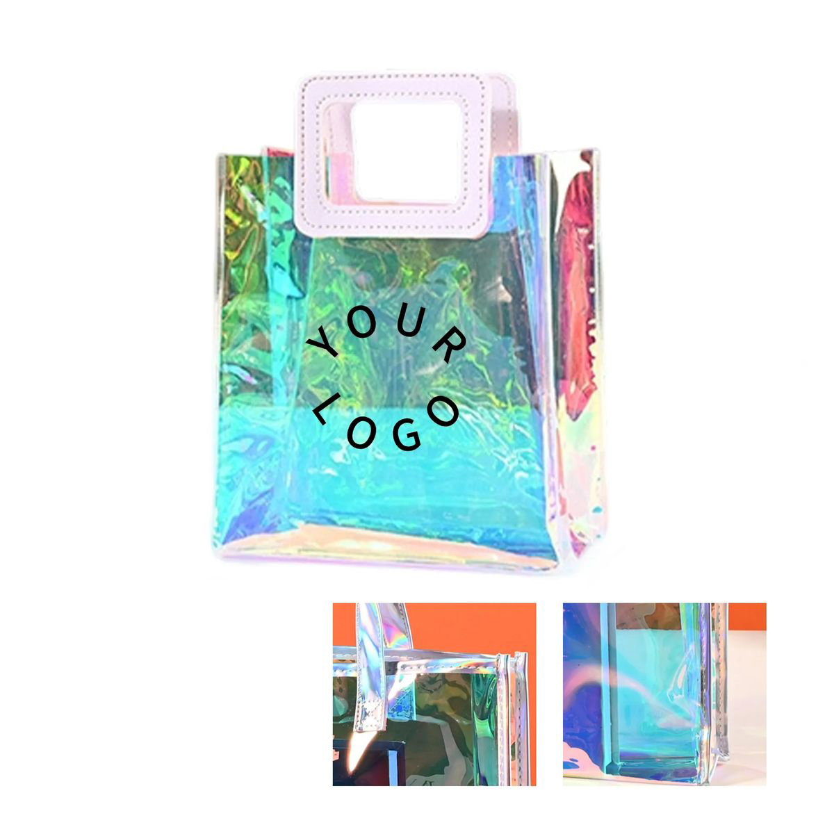 Clear Holographic Tote Bag for Beach or Festivals 1