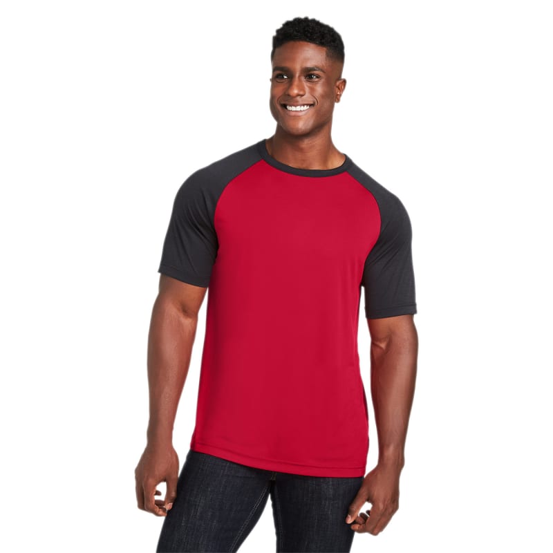 Team 365 Unisex Zone Colorblock Raglan T-Shirt 2