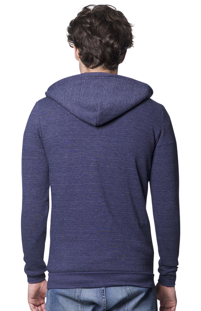Unisex Triblend Fleece Zip Hoodie 2