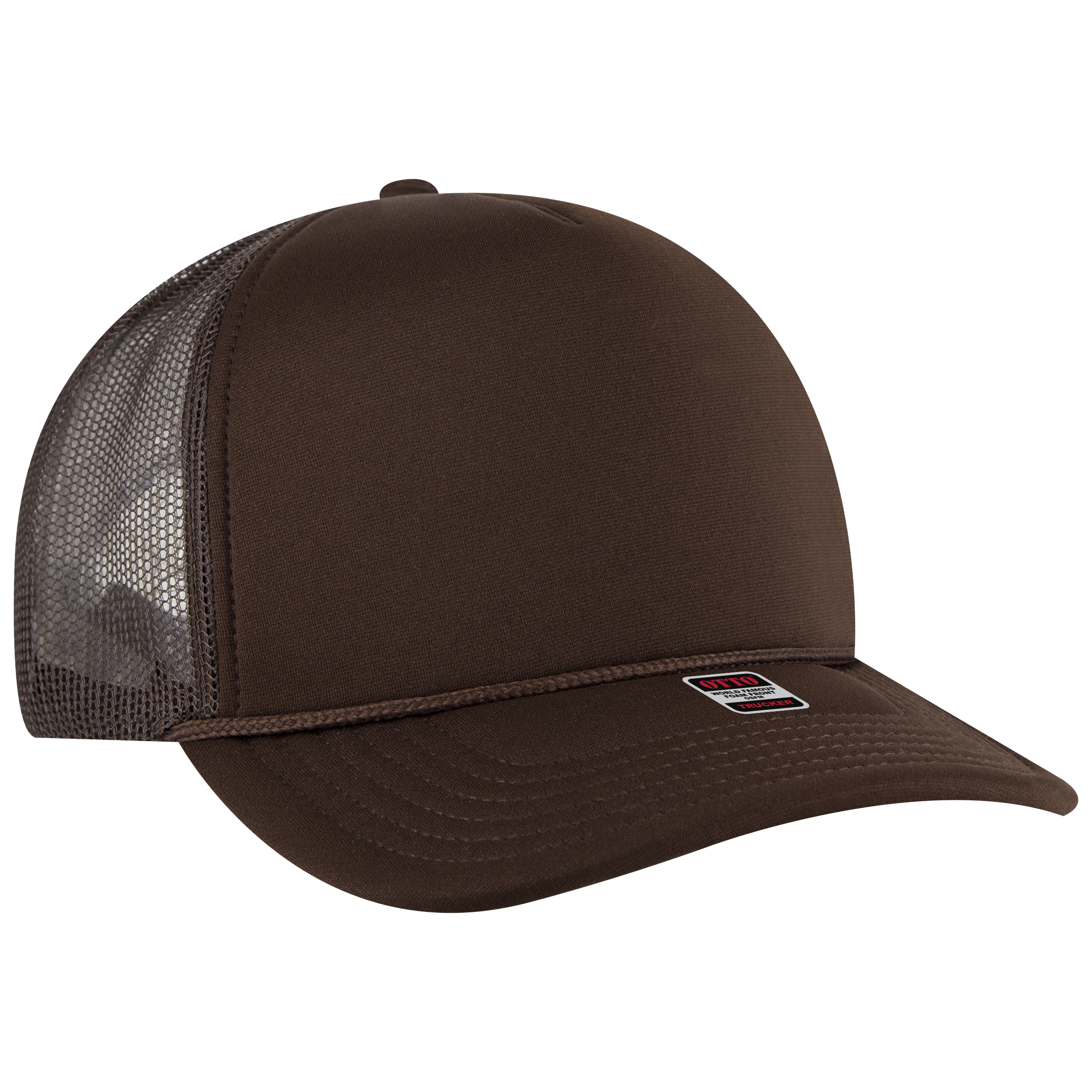 OTTO CAP® 5 Panel High Crown Mesh Back Trucker Hat 1