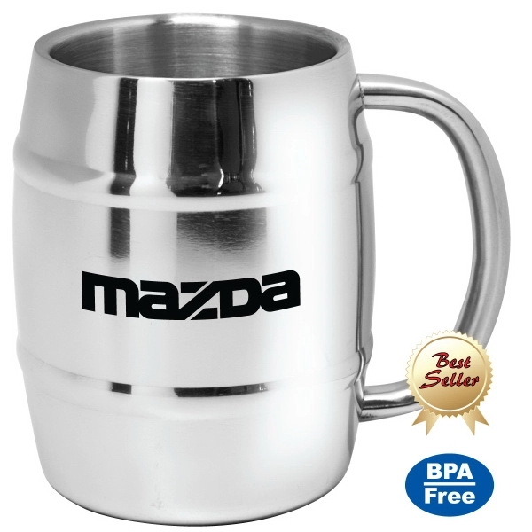 Dublin - 14 oz Stainless Steel Beer Mug 1