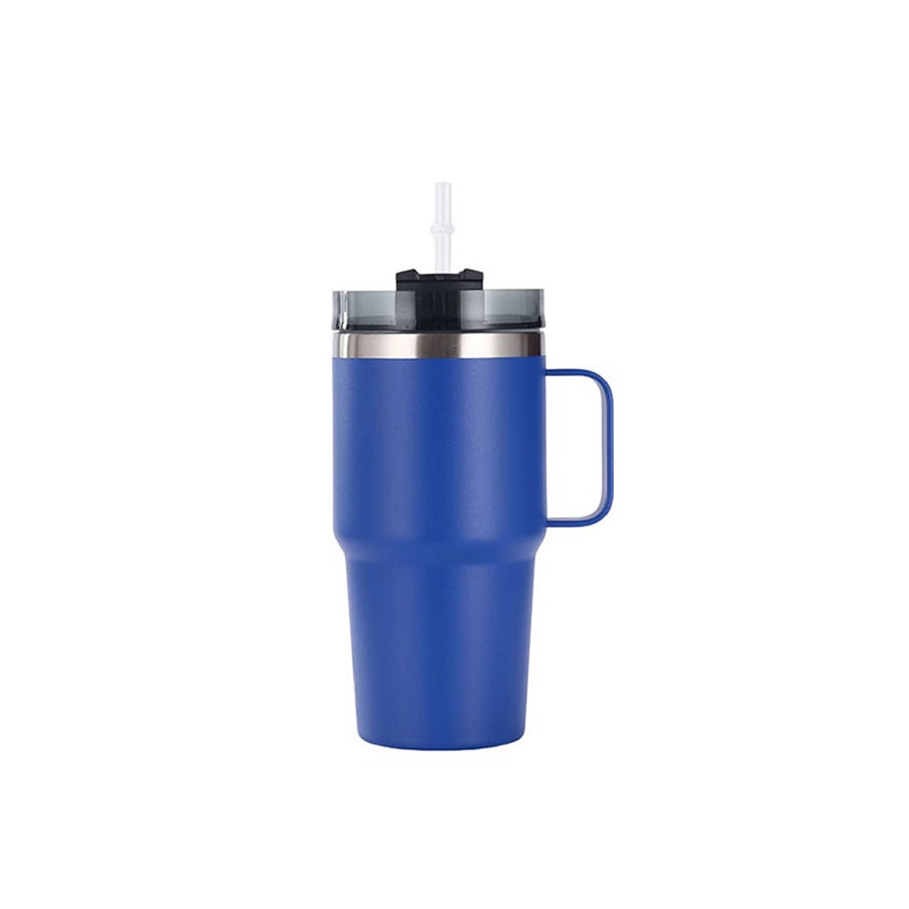 20 Oz. Double Wall Vacuum Mug with Handle & Straw 2