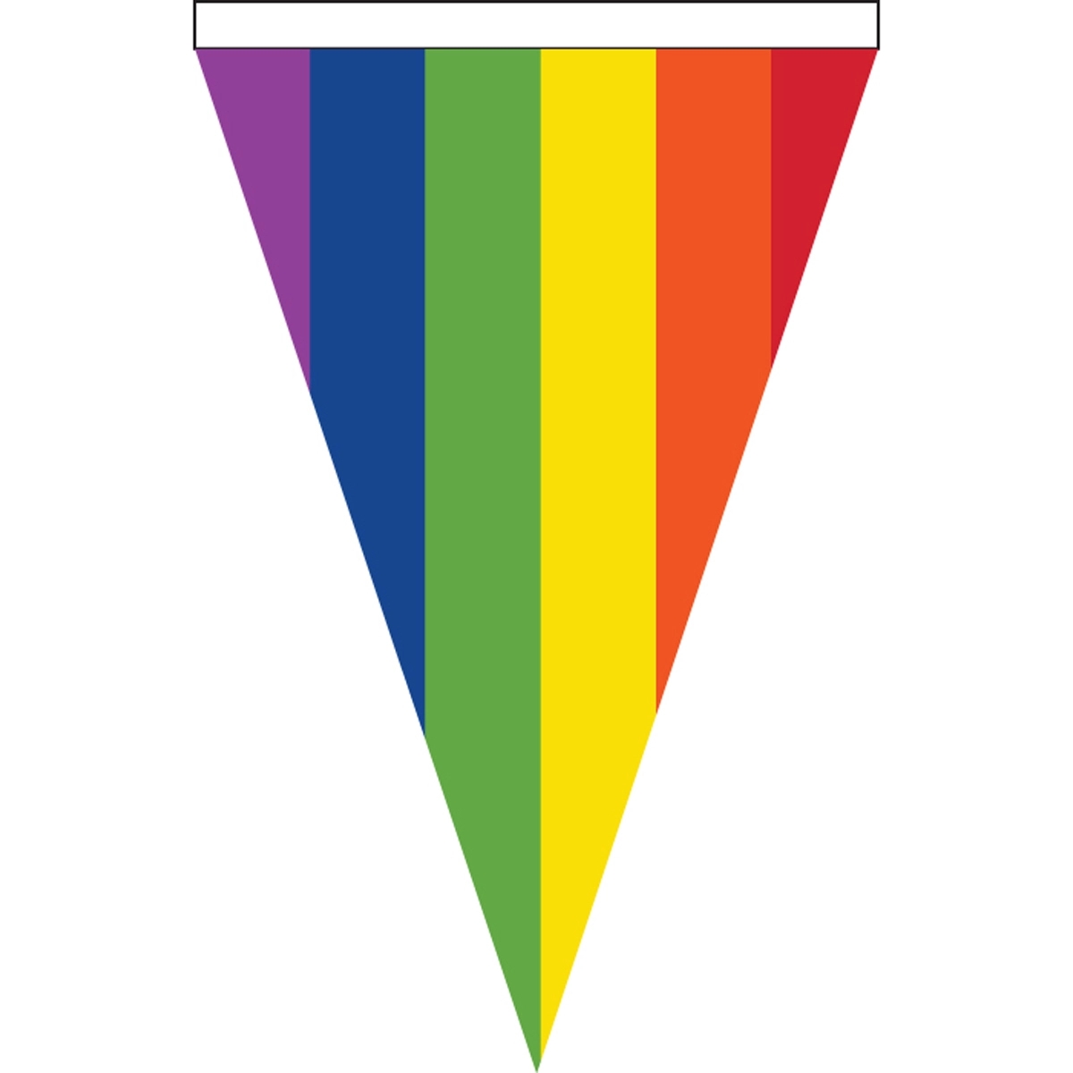 Rainbow Pennant Deluxe Garden Flag 1