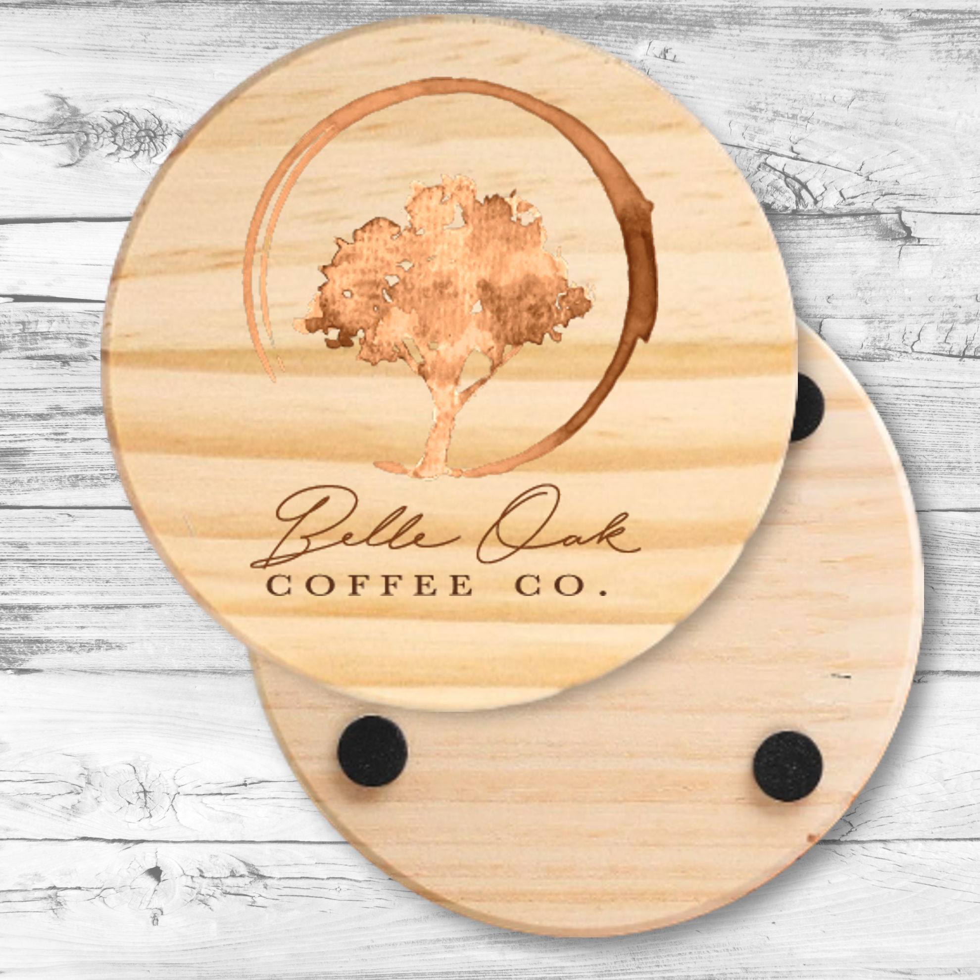 Round Wood Coaster 8