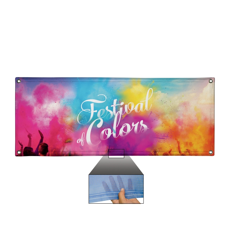 4' x 10' 9 oz. Mesh Vinyl Banner Single-Sided 4