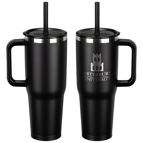 SENSO® Summit 40 oz Insulated Stainless Steel Travel Mug with Press-In Straw Lid 47