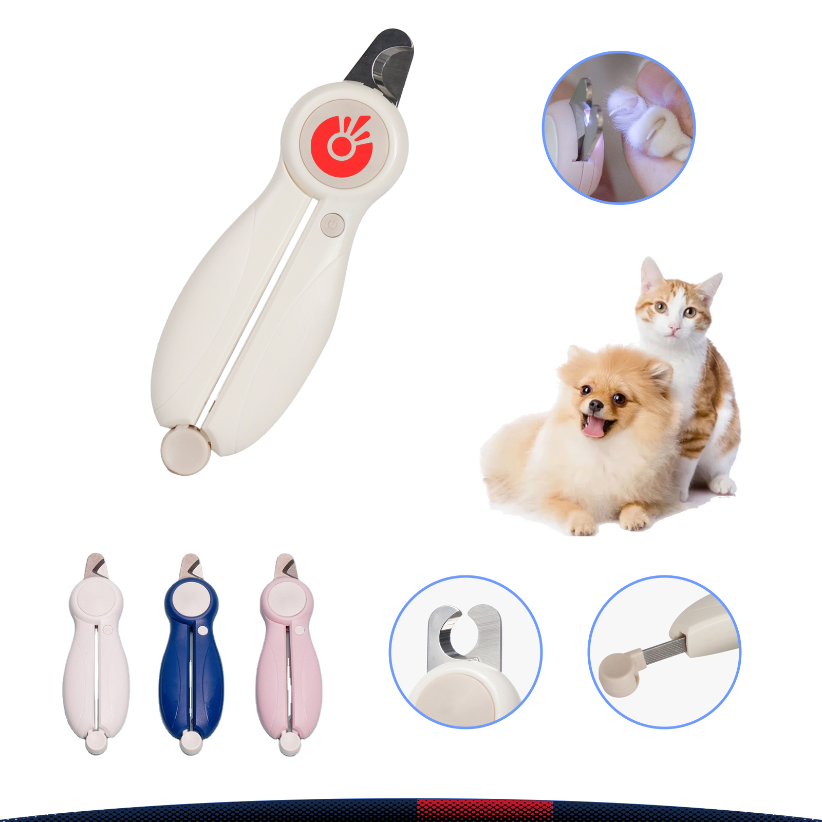 LED Light Pet Nail Clippers 1