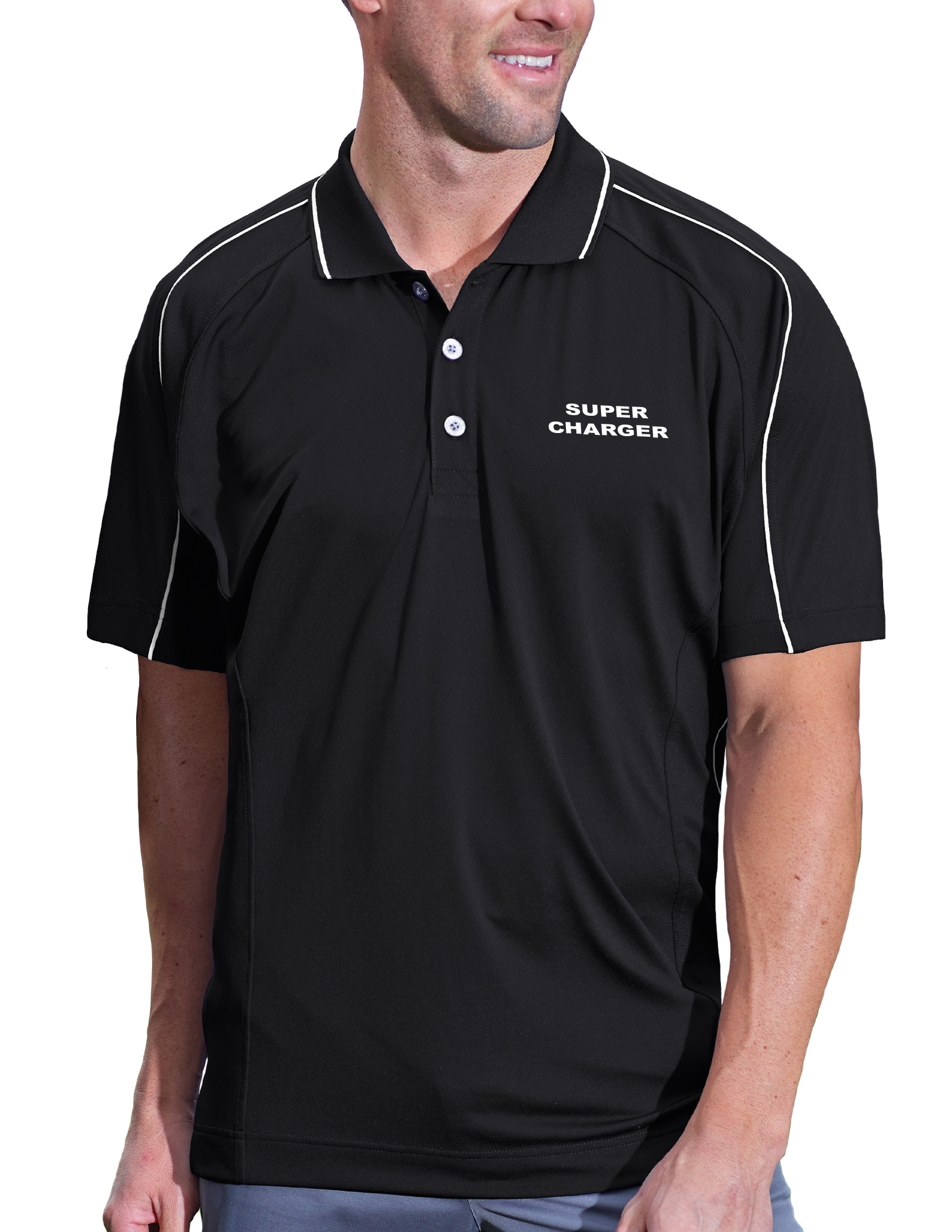 Men's Super Charger Hybrid Cooler Polo Shirt 2