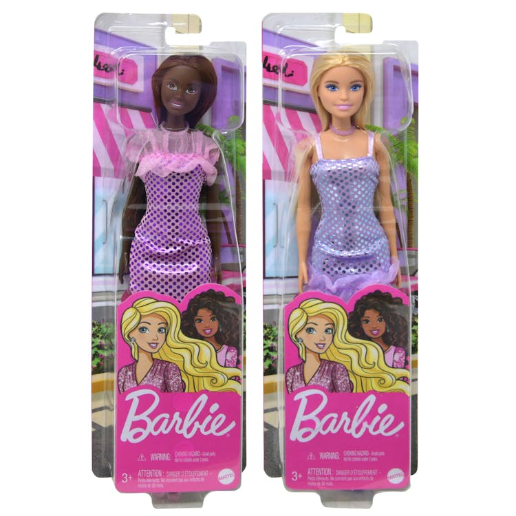 Glitzy Dress Barbie Dolls - Assorted 2