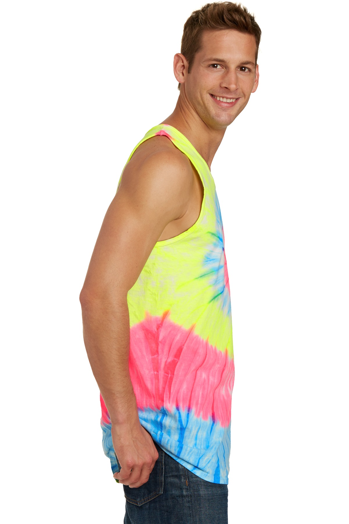 Port & Co Tie-Dye Tank Top. PC147TT 42