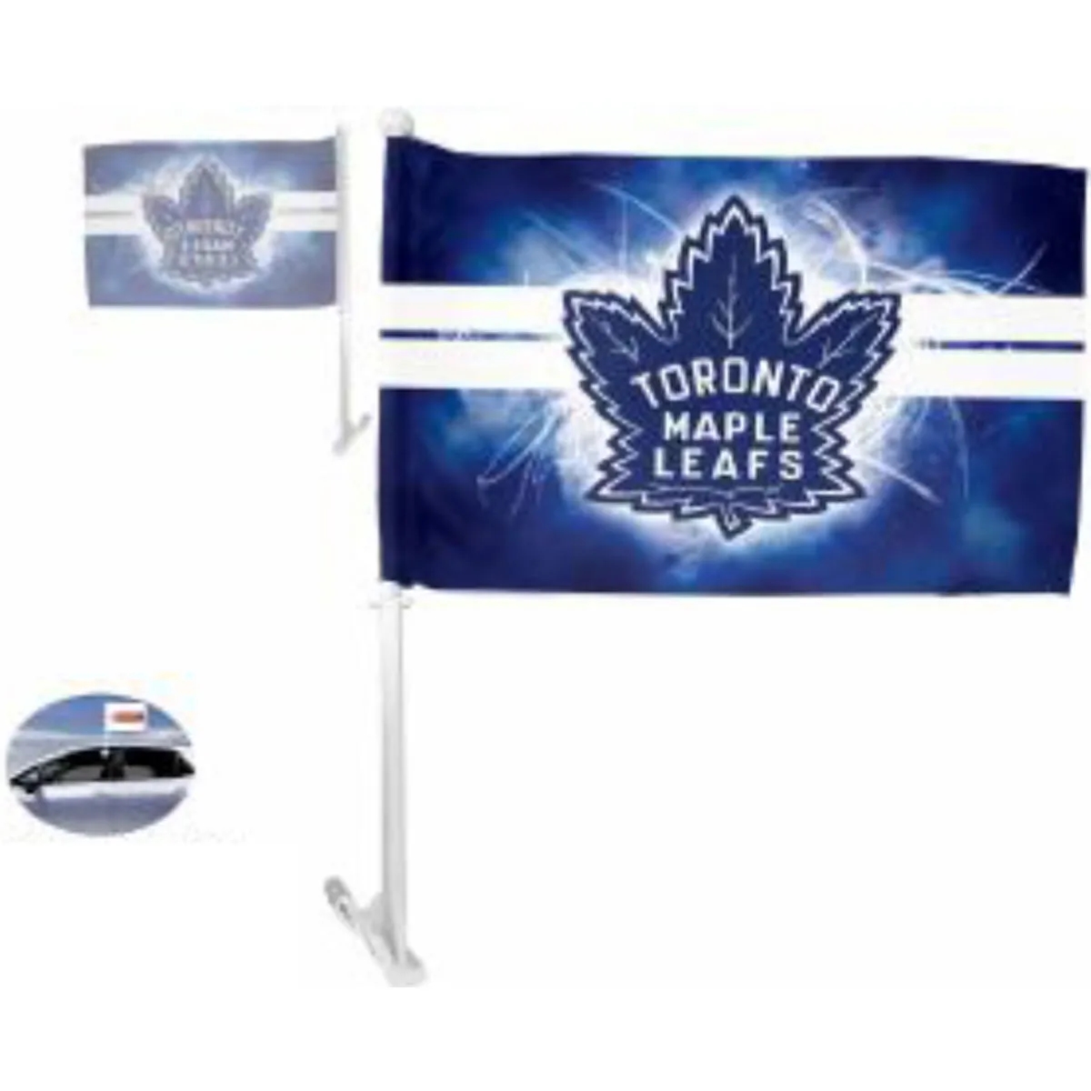 Sublimated Premium Car Flags, 12x18 (20" Heavy Duty Pole) 2