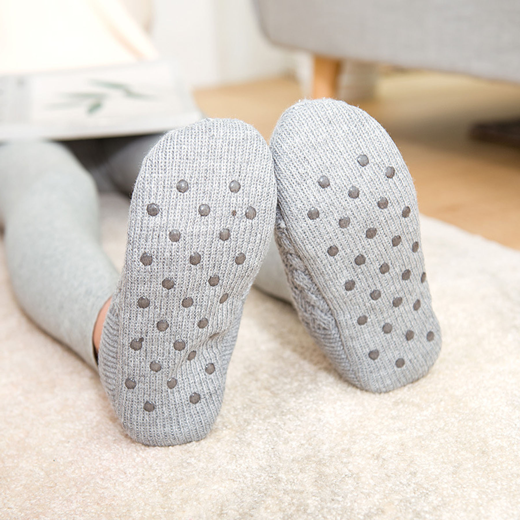 Cozy Knit Slipper Socks 9