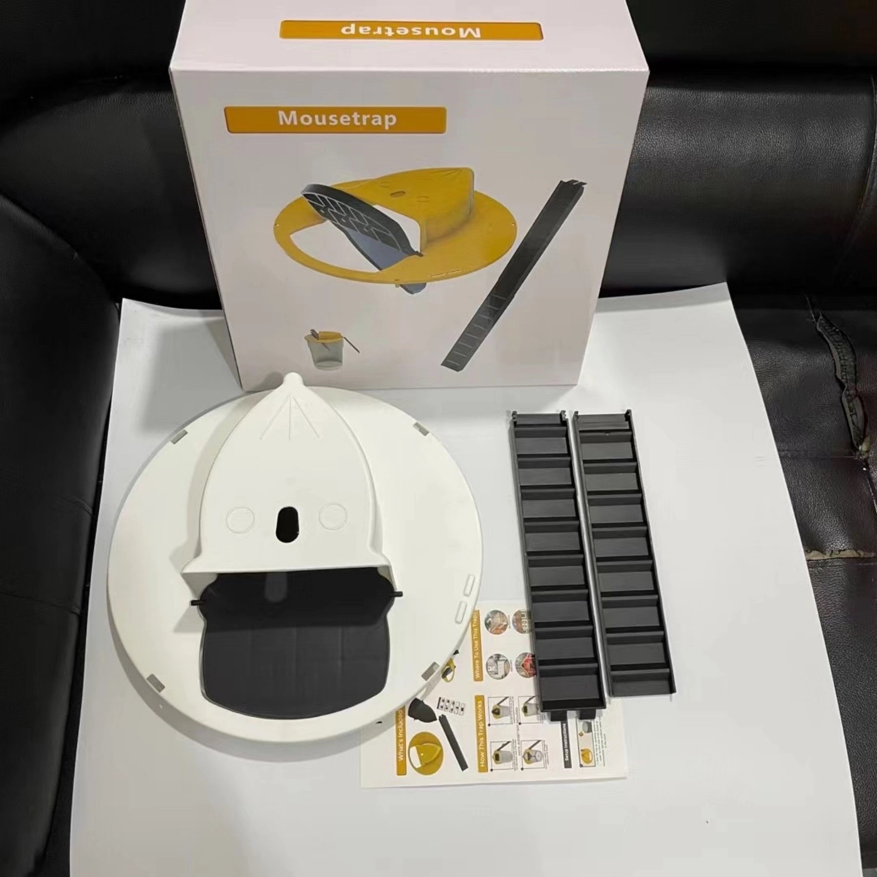 Mouse Trap Bucket lid Flip Slide Reusable Indoor 4
