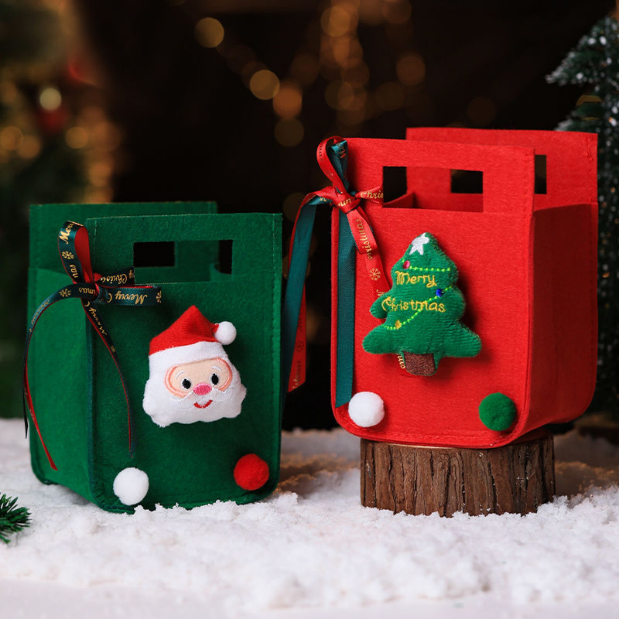 Felt Christmas Gift Pouch 2