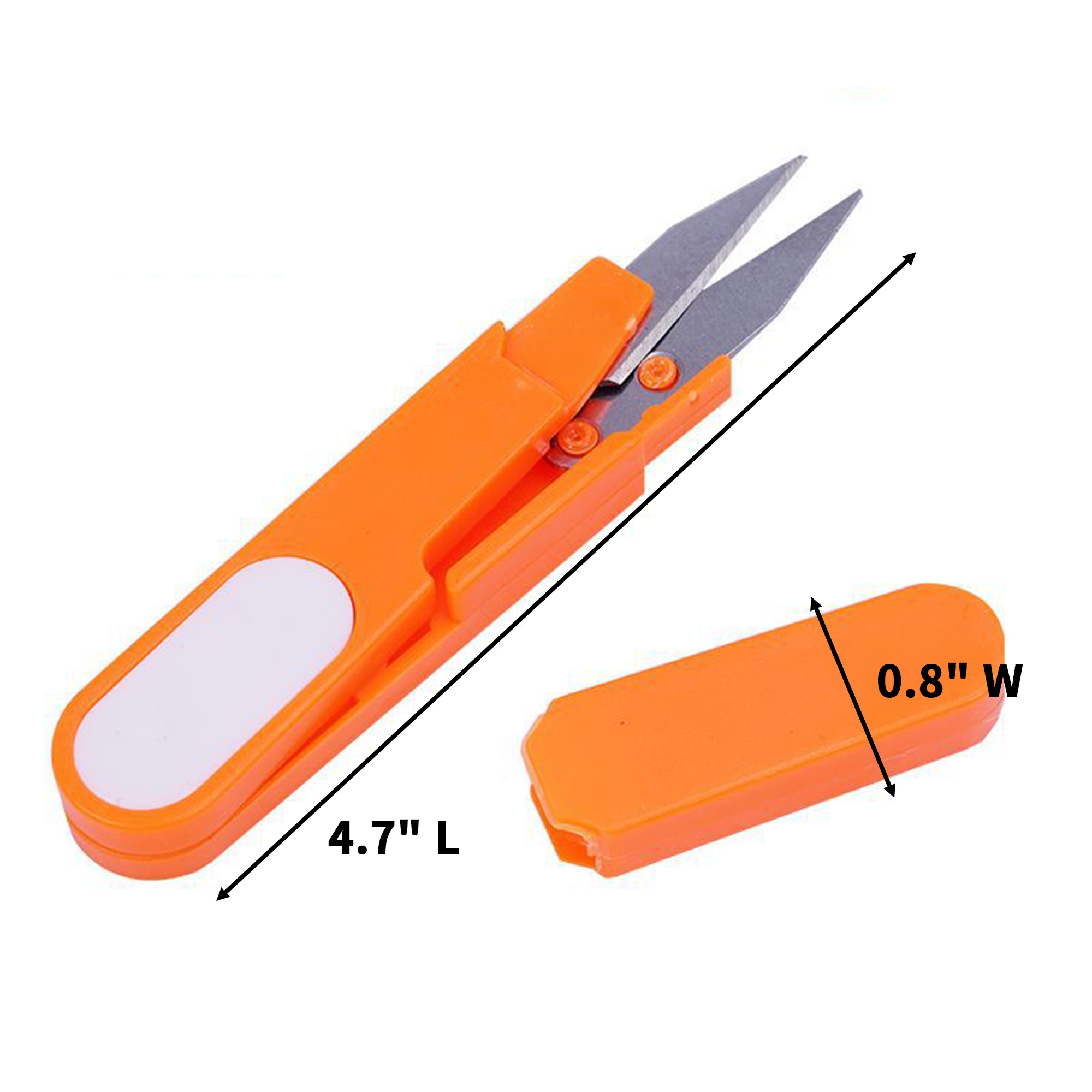Compact Mini U Shape Metal Scissor With Cover 3