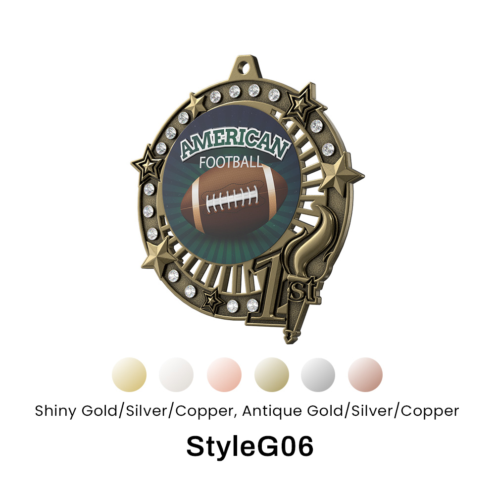 4.5" UV Printed Baseball Medals 12