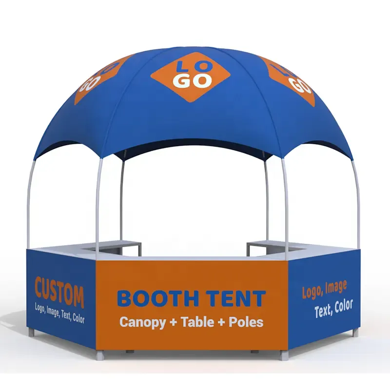Promotional Dome Kiosk Tent With Removable Counter Table 2