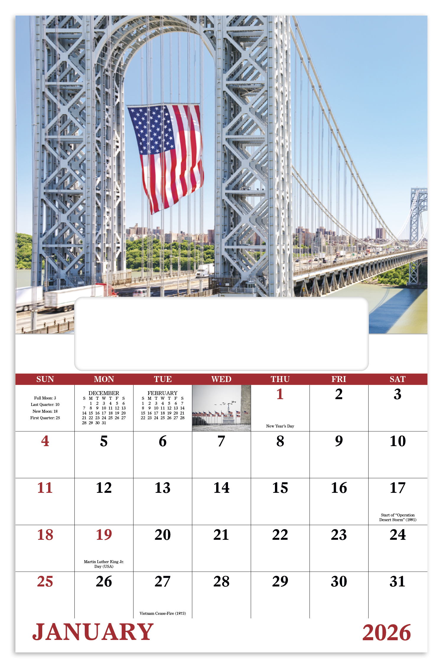 Good Value™ Celebrate America - Window Calendar 25