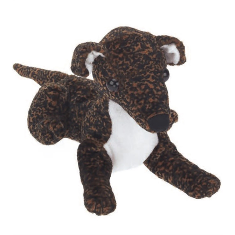 8" Beanie Dog- Brindle Greyhound 2