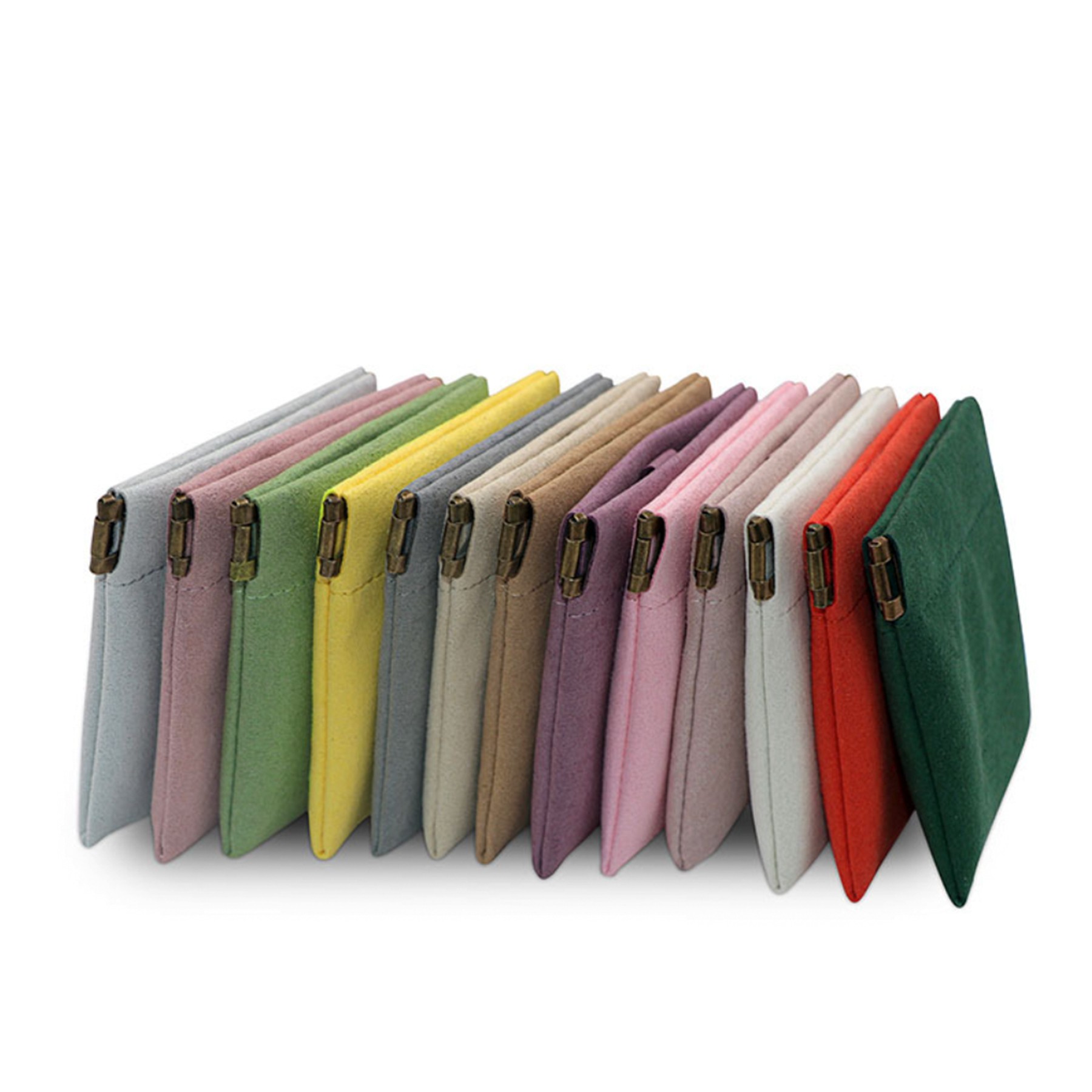 Velvet Jewelry Storage Pouch Popper Closure 3