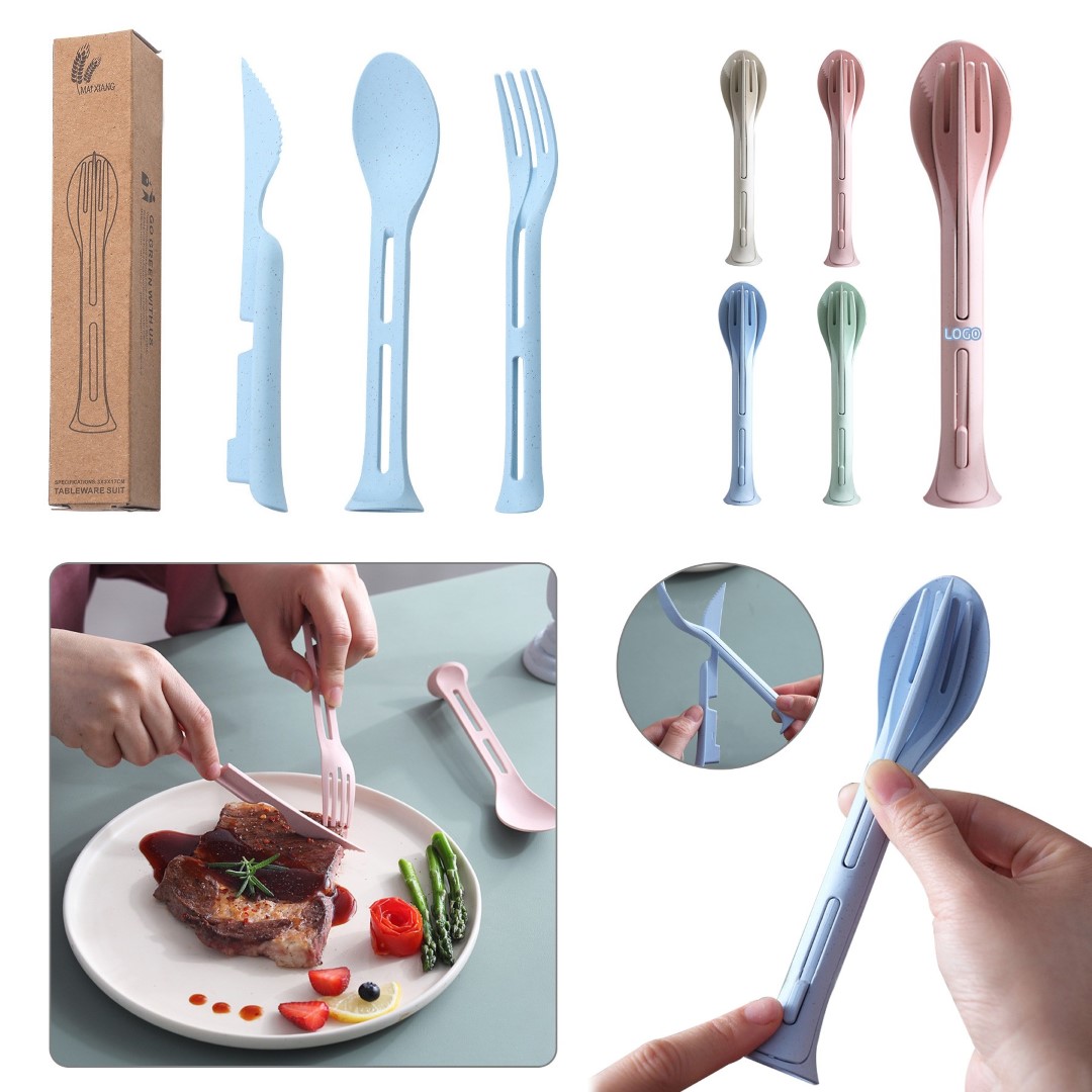 3 in 1 Knife, Fork, Spoon Utensils Set 2