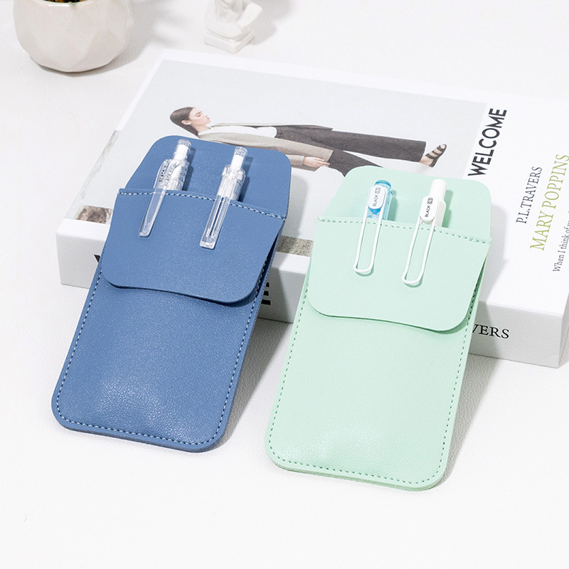 PU Leather Pocket Protector for Men Shirt Lab Coats 5