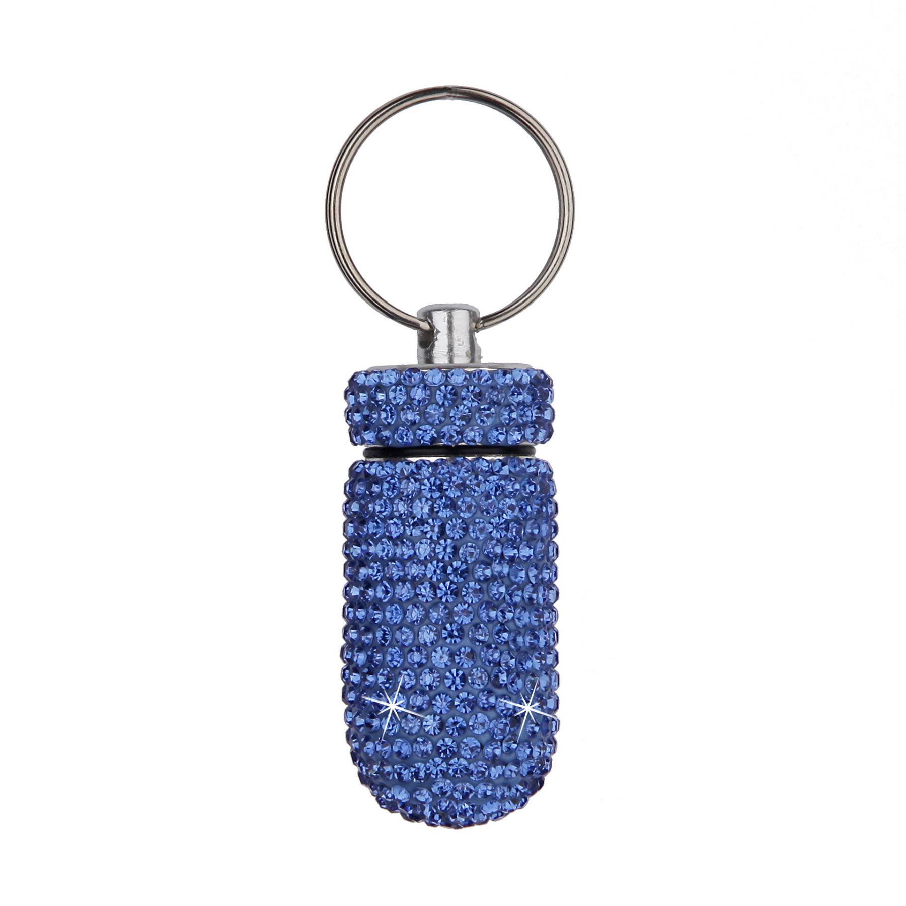 Alloy pill box with diamond set 14
