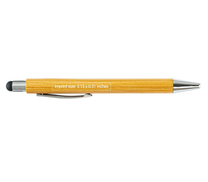 Eco-friendly Bamboo Pen with Stylus 6