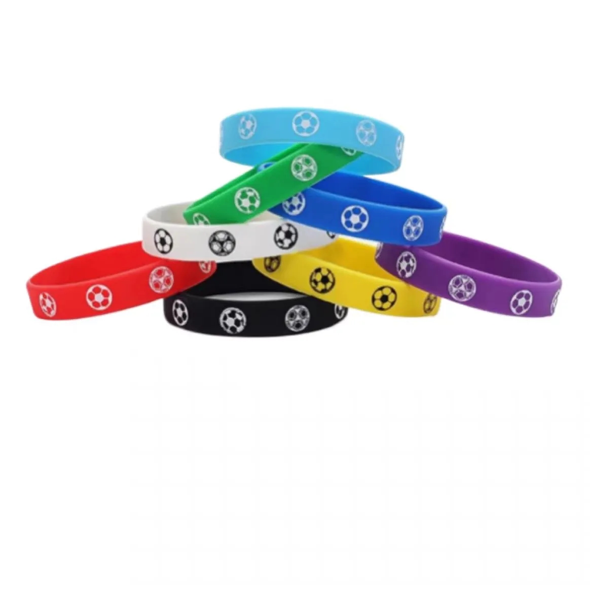 Soccer Ball Custom Silicone Wristbands 8