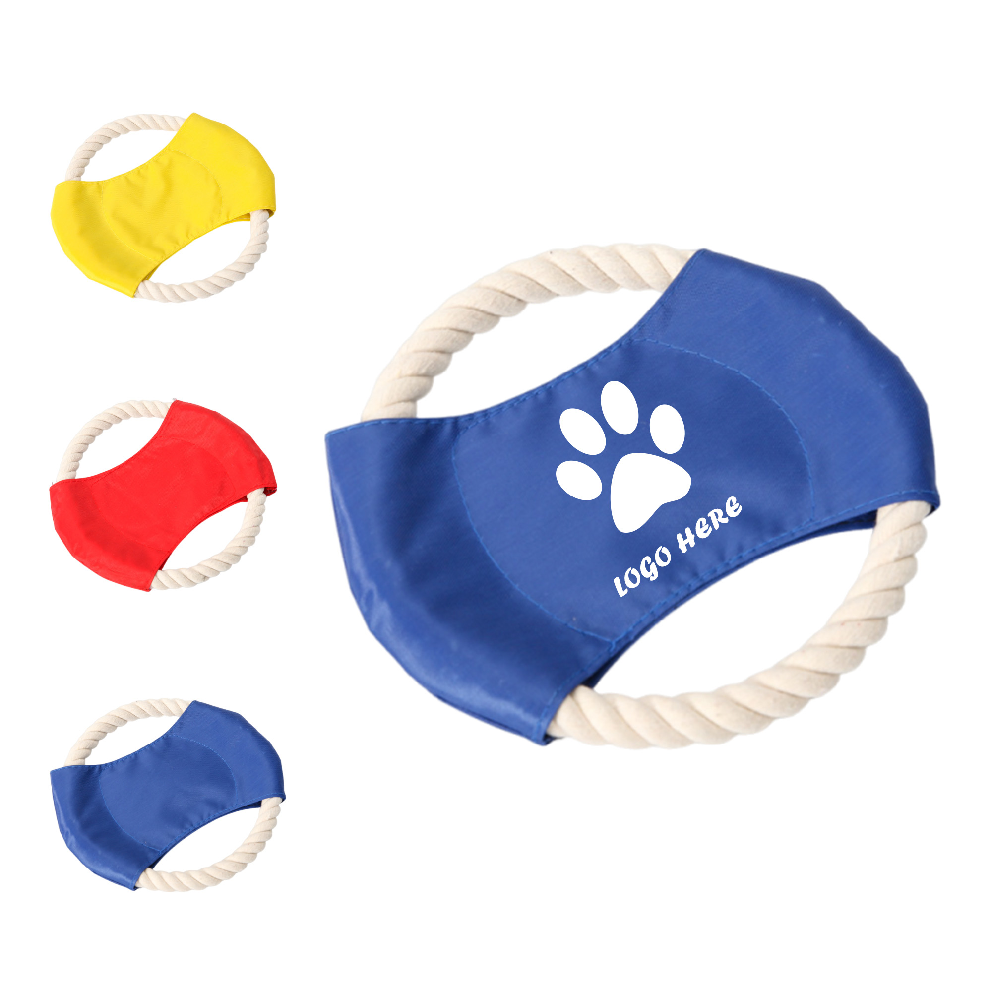 Biting Fun Dog Cotton Rope Flying Disk 3
