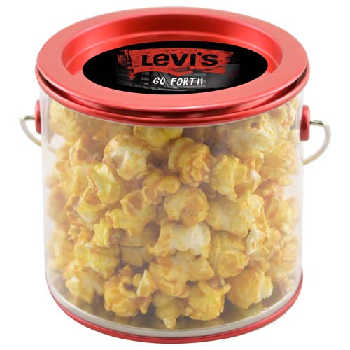 Tin Pail with Caramel Popcorn 2