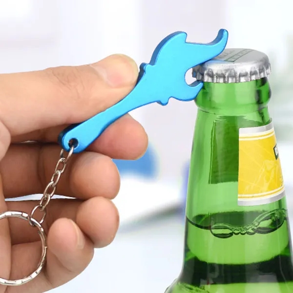 Torch Shape Bottle Opener Keychains 1
