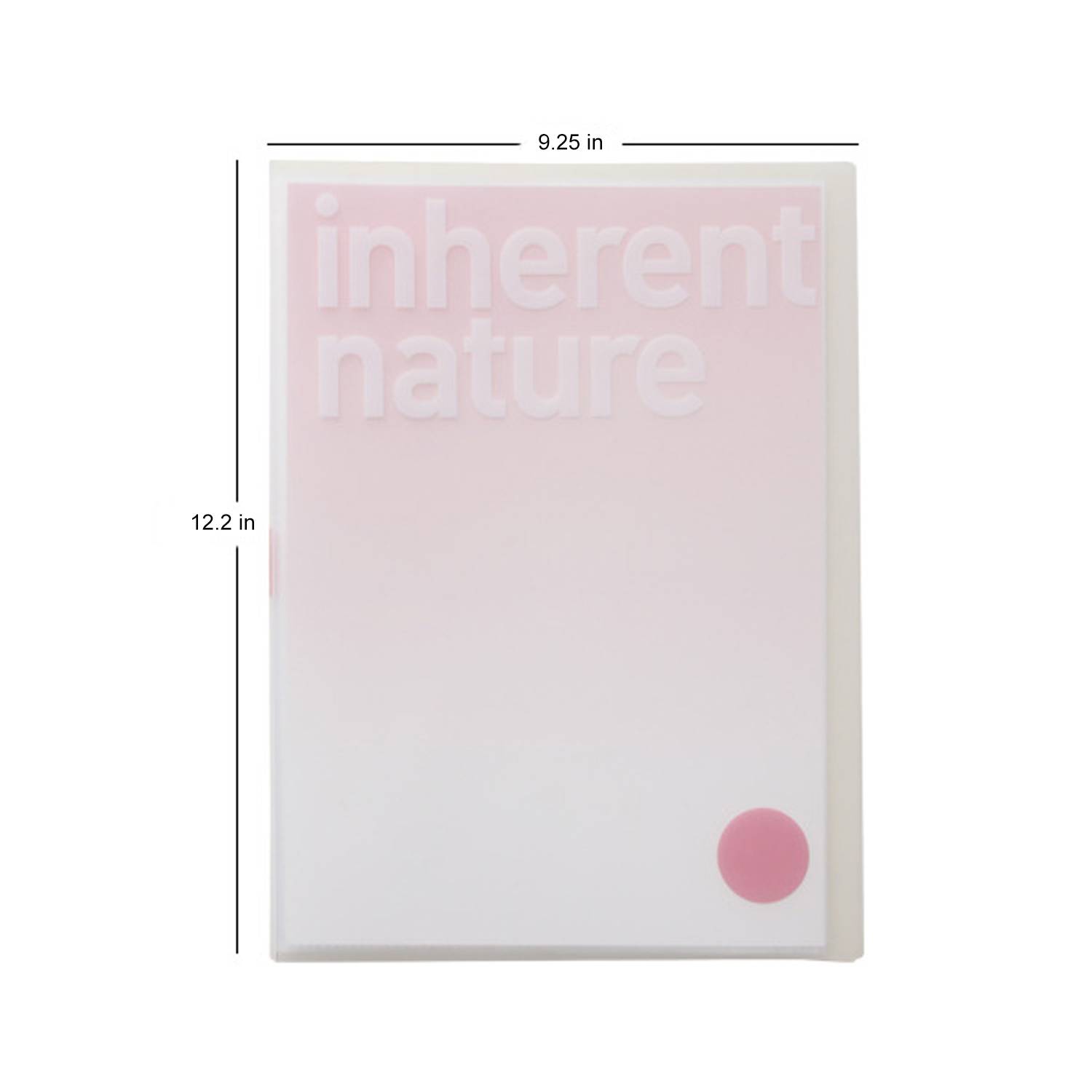Letter Size Transparent Plastic Loose Leaf Binder 7