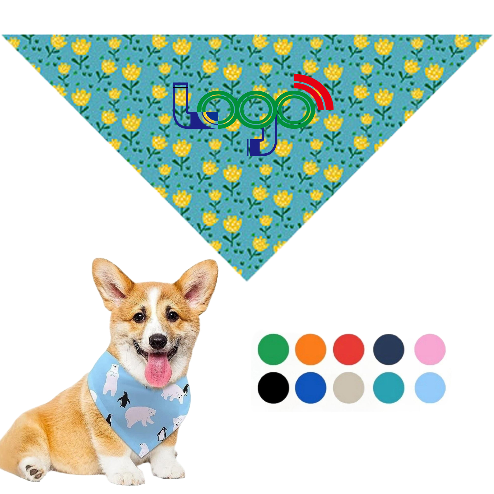 Funny Pet Triangle Bandanas Dog Scarf 4