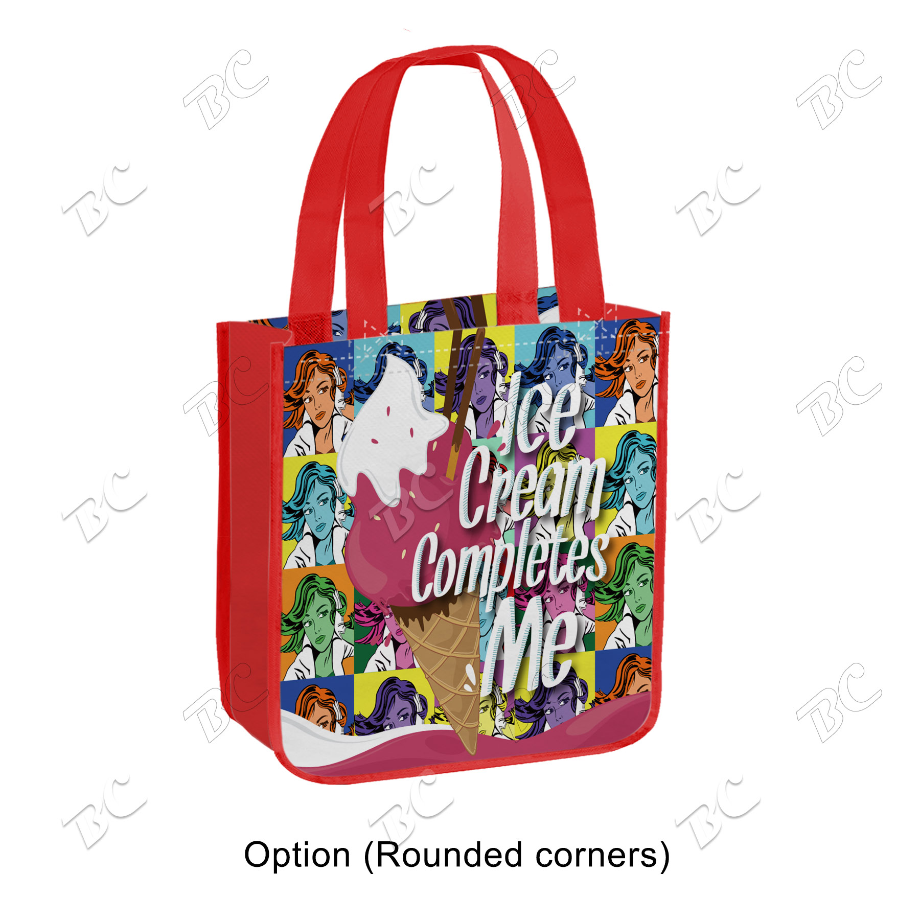 Free Shipping 13 x 13 Small Quantity Custom Laminated Bag 4