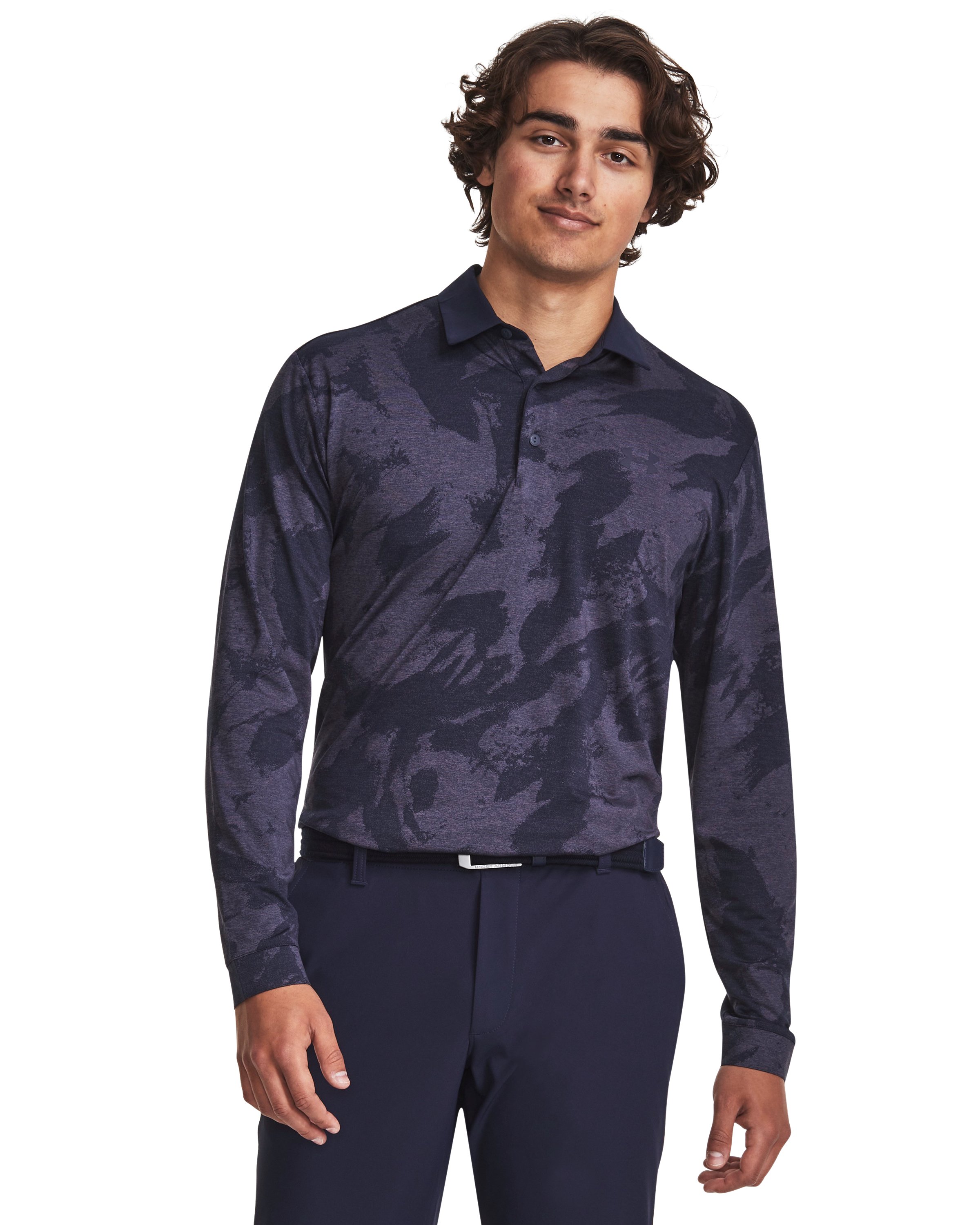 UA Playoff Jacquard Men's Long Sleeve Polo 3