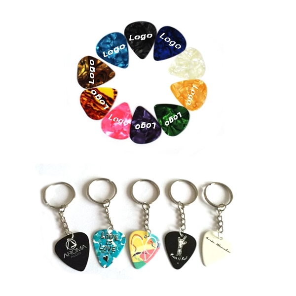 Guitar Pick Keychain