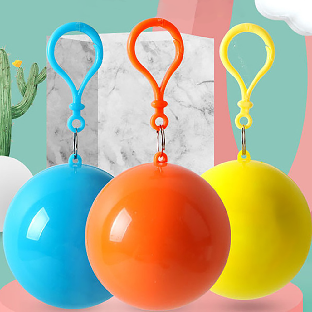 Portable Raincoat Keychain Ball 7